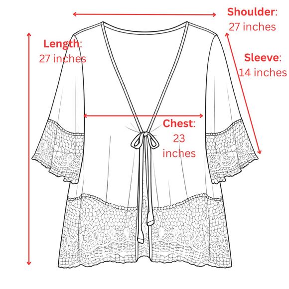 NWT Anthropologie Kindred 2X Black Ivory Embroidery Boho Kimono Cardigan Crochet - Picture 5 of 12